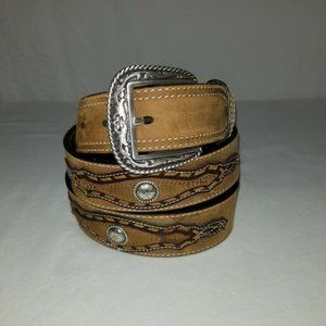 ARIAT Leather Western Belt With LTD Ed. Size 42